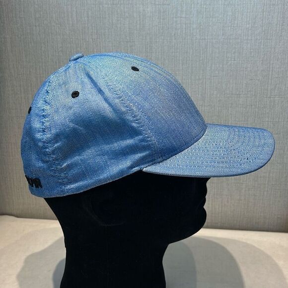 Hooey Oil Gear Blue Chambray Hat Cap FlexFit Small Medium - Picture 6 of 10